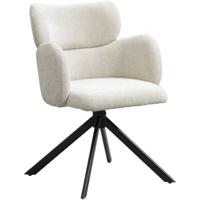 Leen Bakker - Eetkamerstoel Coco - Stof - Beige - 63x61x87 Cm