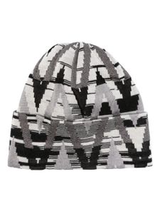 Missoni bonnet à motif zigzag en intarsia - Gris