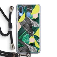 Fantasie jungle: Samsung Galaxy A40 Transparant Hoesje met koord