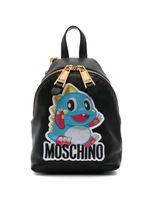 Moschino sac à dos à fermeture zippée - Noir