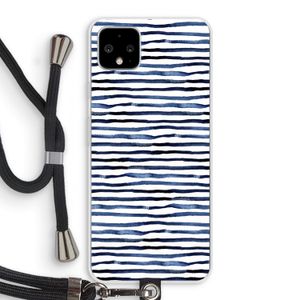 Verrassende lijnen: Pixel 4 XL Transparant Hoesje met koord