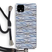 Verrassende lijnen: Pixel 4 XL Transparant Hoesje met koord