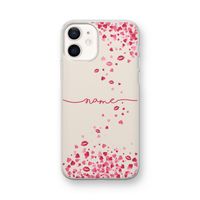 Hartjes en kusjes: iPhone 12 mini Transparant Hoesje