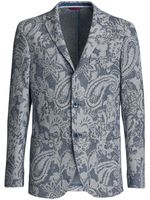 ETRO blazer à motif cachemire - Bleu