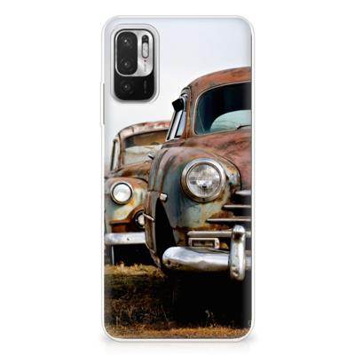 Xiaomi Redmi Note 10/10T 5G | Poco M3 Pro | Siliconen hoesje | met foto Vintage Auto
