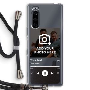 Music Player: Sony Xperia 5 Transparant Hoesje met koord