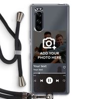 Music Player: Sony Xperia 5 Transparant Hoesje met koord
