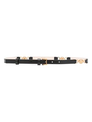 Versace ceinture en cuir à détail Medusa - Noir