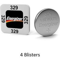 4 stuks (4 blisters a 1 stuk) Energizer Zilver Oxide Knoopcel 329 LD 1.55V - thumbnail