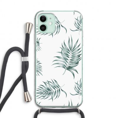 Simple leaves: iPhone 11 Transparant Hoesje met koord
