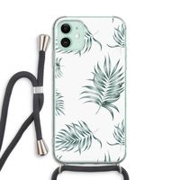 Simple leaves: iPhone 11 Transparant Hoesje met koord