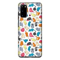 Kleurrijke katten: Samsung Galaxy S20 Tough Case