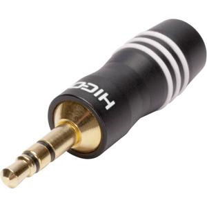 Hicon HI-J35S03 Jackplug 3,5 mm Stekker, recht Aantal polen: 3 Stereo Zwart 1 stuk(s)