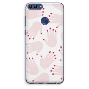 Hands pink: Huawei P Smart (2018) Transparant Hoesje