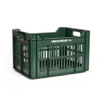 UrbanProof Urban proof fietskrat recycled kunststof 30l donker groen 40x30x25 cm