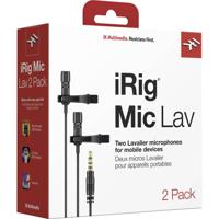 IK Multimedia iRig Mic Lav 2 Smartphone microfoon Dasspeld Zendmethode:Kabelgebonden Incl. klem, Incl. tas, Incl. windkap Jackplug Kabelgebonden - thumbnail