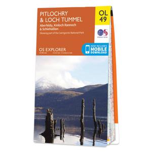 Wandelkaart - Topografische kaart OL49 OS Explorer Map Pitlochry & Loc