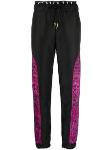 Roberto Cavalli pantalon de jogging à empiècements imprimés - Noir