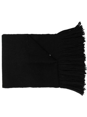 VOZ écharpe à bords frangés - Noir