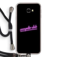 Vice Black: Samsung Galaxy J4 Plus Transparant Hoesje met koord