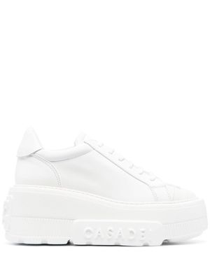 Casadei baskets Nexus 75 mm à plateforme - Blanc