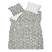 VanDyck PURE 53 percale flower anthracite Dekbedovertrek - thumbnail