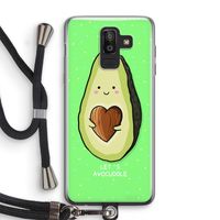 Avocuddle: Samsung Galaxy J8 (2018) Transparant Hoesje met koord