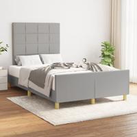 Bedframe zonder matras 120x190 cm stof lichtgrijs