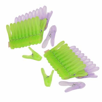 PlasticForte Wasknijpers - 80x stuks - XXL size - 8,5 cm - kunststof - metalen veer