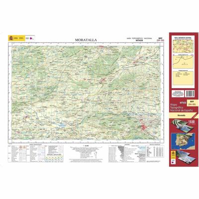 Topografische kaart 889 MT50 Moratalla | CNIG - Instituto Geográfico Nacional1