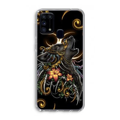 Huilende Wolf: Samsung Galaxy M31 Transparant Hoesje