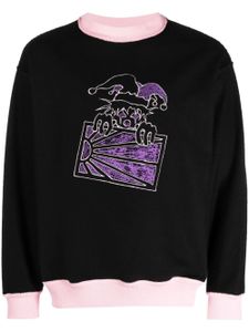 RASSVET sweat en coton à motif brodé - Noir