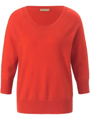 Trui 100% kasjmier ronde hals Van include rood