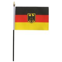 Duitsland - mini vlaggetje van 10 x 15 cm op stokje - Landen vlag - H27 cm
