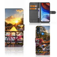 Motorola Moto E7i Power | E7 Power Flip Cover Amsterdamse Grachten - thumbnail