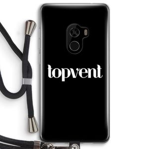Topvent Zwart: Xiaomi Mi Mix 2 Transparant Hoesje met koord