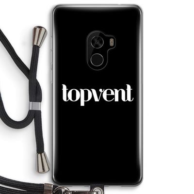 Topvent Zwart: Xiaomi Mi Mix 2 Transparant Hoesje met koord