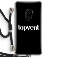 Topvent Zwart: Xiaomi Mi Mix 2 Transparant Hoesje met koord