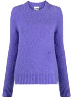 GANNI pull à col roulé - Violet