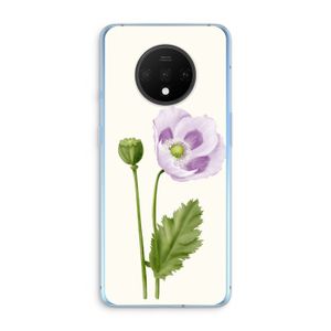 Purple poppy: OnePlus 7T Transparant Hoesje