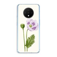 Purple poppy: OnePlus 7T Transparant Hoesje Purple poppy: OnePlus 7T Transparant Hoesje