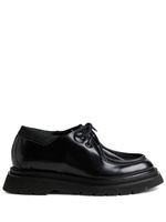 DSQUARED2 lace-up patent leather loafers - Noir