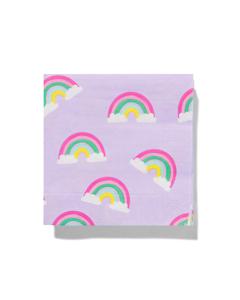 HEMA Servetten Regenboog 24x24 - 20 Stuks