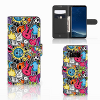 Samsung Galaxy S8 Wallet Case met Pasjes Punk Rock