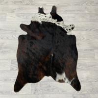 Kleine koeienhuid bruin wit zwart (Normandiër) 90x60cm