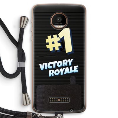Victory Royale: Motorola Moto Z Force Transparant Hoesje met koord