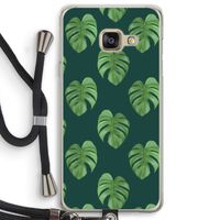 Monstera leaves: Samsung Galaxy A3 (2016) Transparant Hoesje met koord