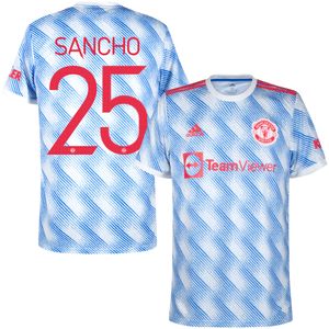 Manchester United Shirt Uit 2021-2022 + Sancho 25 (Cup Bedrukking)