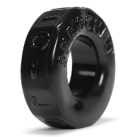 Oxballs Sprocket - No-Roll Comfort Cockring - Black - thumbnail