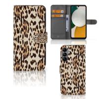 Samsung Galaxy A34 | Telefoonhoesje | Met pasjeshouder | Leopard